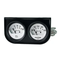 Gauge Console OILP/Wtmp 2-1/16" 100 PSI/280 °F White  Dial Black Bzl Short Sweep Autogage