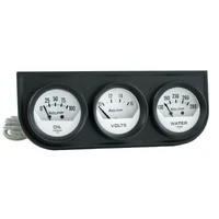 Gauge Console OILP/WTMP/Volt 2-1/16" 100 PSI/280 °F/16V White  Dial Black BZL AG