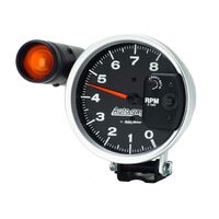 5" Pedestal Tachometer 0-8,000 RPM Shift Light Black Auto Gage