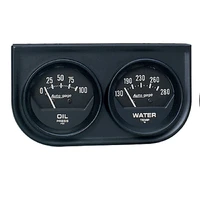 Gauge Console OILP/Wtmp 2-1/16" 100 PSI/280 °F Black Dial Black Bzl Short Sweep Autogage