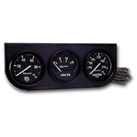Gauge Console OILP/WTMP/Volt 2-1/16" 100 PSI/280 °F/18V Mech Black Dial Black BZL AG