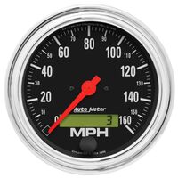 3-3/8" Speedometer 0-160 MPH Electric Traditional Chrome