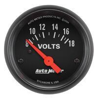 2-1/16" Voltmeter 8-18V Air-Core Z-Series