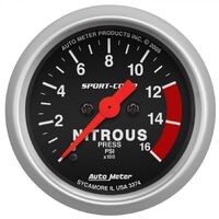 2-1/16" Nitrous Pressure 0-1600 PSI Stepper Motor Sport-Comp