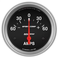 2-5/8" Ammeter 60-0-60 Amps Sport-Comp