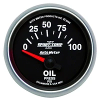 2-1/16" Oil Pressure 0-100 PSI Air-Core Sport-Comp II