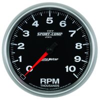 5" In-Dash Tachometer 0-10,000 RPM Sport-Comp II
