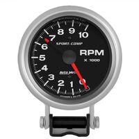 3-3/4" Pedestal Tachometer 0-10,000 RPM Sport-Comp