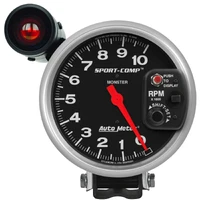 5" Pedestal Tachometer 0-10,000 RPM Sport-Comp