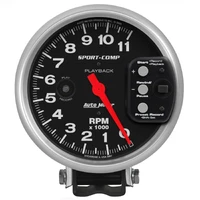 5" Pedestal Playback Tachometer 0-11,000 RPM Sport-Comp