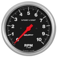 5" In-Dash Tachometer 0-10,000 RPM Sport-Comp