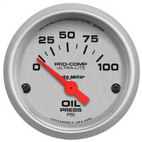 2-1/16" Oil Pressure 0-100 PSI Air-Core Ultra-Lite
