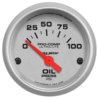 2-1/16" Oil Pressure 0-100 PSI Air-Core Ultra-Lite
