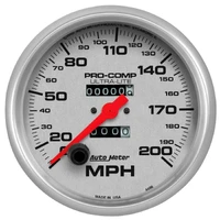 5" Speedometer 0-200 MPH Mechanical Ultra-Lite