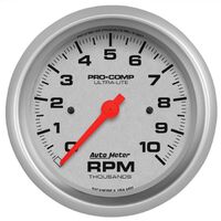 3-3/8" In-Dash Tachometer 0-10,000 RPM Ultra-Lite