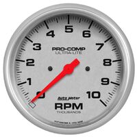 5" In-Dash Tachometer 0-10,000 RPM Ultra-Lite