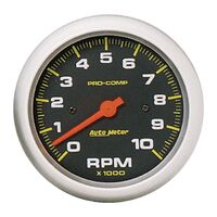 3-3/8" In-Dash Tachometer 0-10,000 RPM Pro-Comp
