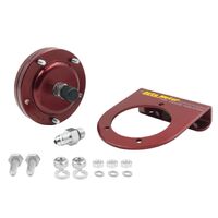 Fuel Pressure Isolator Kit for 15 PSI Gauges Red Anodized Aluminum -4An Fittings