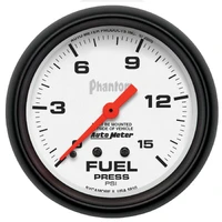 2-5/8" Fuel Pressure 0-15 PSI Mechanical Phantom