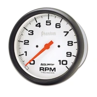 5" In-Dash Tachometer 0-10,000 RPM Phantom