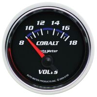 2-1/16" Voltmeter 8-18V Air-Core Cobalt