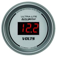2-1/16" Voltmeter 8-18V Ultra-Lite Digital