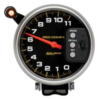 5" Tachometer 0-11,000 RPM Pedestal w/Quick Lite & Peak Memory Pro-Comp