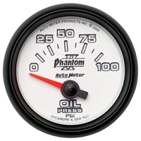 2-1/16" Oil Pressure 0-100 PSI Air-Core Phantom II