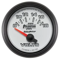2-1/16" Voltmeter 8-18V Air-Core Phantom II