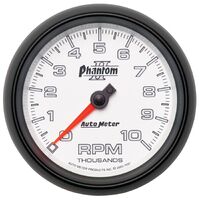 3-3/8" In-Dash Tachometer 0-10,000 RPM Phantom II