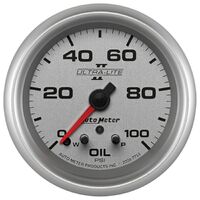 2-5/8" Oil Pressure w/Peak & Warn 0-100 PSI Stepper Motor Ultra-Lite II