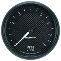 5" In-Dash Tachometer 0-8,000 RPM GT