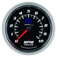 3-3/8" In-Dash Tachometer 0-10,000 RPM Black Mopar
