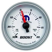 2-1/16" Boost/Vacuum 30 In HG/20 PSI Mechanical White Mopar