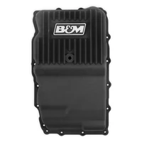 Hi-Tek Heavy-Duty Deep Transmission Pan-GM 10L80- Aluminum-Black Anodized Fits 2018-2024 GM 10L80 Transmissions on Truck/SUV Applications