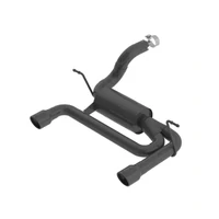 Atak Stainless Steel Axle Back Black Coated Exhaust w/3.5in Tips (Wrangler 18-23)