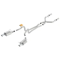 Single Split Rear Exit Atak Cat-Back Exhaust (Mustang GT 13-14/Boss 302 13-14)