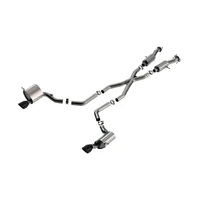 S-Type Cat-Back Exhaust System - Black Tips T-304SS (Grand Cherokee 15-21)