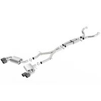 4in Dual CF Tips w/Black Core Dual Split Exit Atak Cat-Back Exhaust (Camaro 16-23)