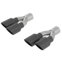 Black Chrome 3in Tip Kit - For PN 140755 and 140756 (Grand Cherokee 18-21)