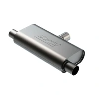 T- Flow Universal Muffler - 2.5in Single Inlet/2.5in Dual Outlet 24in OAL 4.25x9.10x18in Body