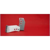 Side Brackets For Led Light Bars Brushed Stainless 95mm Profile