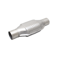 Hi-Flow Racing Metallic Catalytic Converter Oval Body 4"X7" 2.5" Inlet - (100 Cell) (Race or Off-Road Use Only)