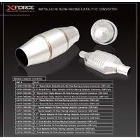 3in Oval Metallic Hi-Flow Racing 200Cell Catalytic Converter