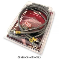 Braided Brake Lines Kit (WRX/STi 08-14) - Transparent Clear Black -Default No