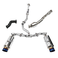 N1 Cat-Back Exhaust with AVO Front/Over Pipe Bundle (BRZ/86) - Ti Tips