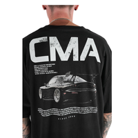 CMA Heavy Faded RX-7 Tee, Faded Black