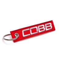 Red Embroidered Keychain