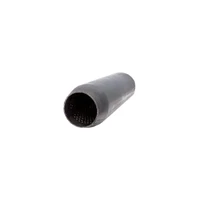 Hot-Dog Style Raw 409 Stainless Steel Resonator - 2.5in Inlet - 14in in Length
