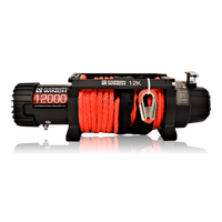 24 Volt 12K 12000Lb Electric Winch With Synthetic Rope